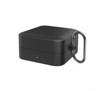 Funda protectora para auriculares, carcasa suave a prueba de golpes, a prueba de polvo, funda de silicona con mosquetón para auriculares Timekettle W4 Pro (negro)