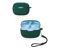 Funda protectora para auriculares inalámbricos JBL Wave Beam 2, funda de silicona suave con cordón, agradable al tacto y duradero, color verde