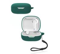 Funda protectora para auriculares inalámbricos JBL Wave Flex 2, funda de silicona suave impermeable, a prueba de golpes y resistente a los arañazos, ideal para la protección diaria, color verde