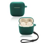 Funda protectora para auriculares inalámbricos Sennheiser ACCENTUM abiertos, funda de silicona suave con cordón, agradable al tacto y duradero, color verde