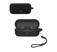 Funda protectora para auriculares inalámbricos Sony WF-C510, funda de silicona suave con cordón, agradable al tacto y duradero, color negro