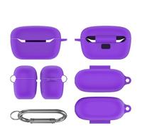 Funda protectora para auriculares JBL Endurance Race 2, funda suave de silicona inalámbrica compatible con JBL Endurance Race 2, funda protectora a prueba de golpes (morado)