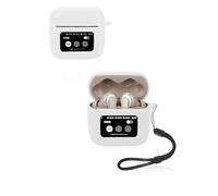 Funda protectora para auriculares JBL Tour Pro 3, funda de silicona suave con impermeable, a prueba de golpes y resistente a los arañazos, ideal para la protección diaria, color blanco