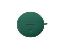 Funda protectora para auriculares OPPO Enco Clip2, a prueba de golpes y polvo, funda de silicona suave con gancho (verde oscuro)