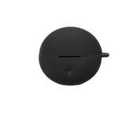 Funda protectora para auriculares OPPO Enco Clip2 de silicona suave, a prueba de golpes, antiarañazos, funda de carga con llavero (negro)