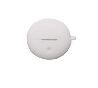 Funda protectora para auriculares OPPO Enco Clip2 de silicona suave, a prueba de golpes, antiarañazos, funda de carga con llavero (gris)