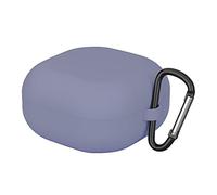 Funda Protectora para Auriculares para Samsung Galaxy Buds Live Bud 2 Buds Pro Funda de Silicona portátil Resistente a los arañazos Golpes Polvo y Mate con mosquetón (Light Grey)