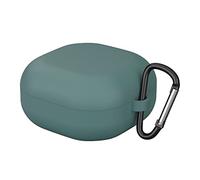 Funda Protectora para Auriculares para Samsung Galaxy Buds Live Bud 2 Buds Pro Funda de Silicona portátil Resistente a los arañazos Golpes Polvo y Mate con mosquetón (Green)