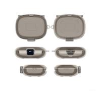 Funda protectora para auriculares, para TPU a prueba de polvo para JBL para resistencia, Peak 4, elegante caja de almacenamiento, accesorios deportivos de carga inalámbrica (gris transparente)
