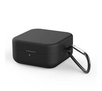 Funda Protectora para Auriculares para Xiaomi Mi Air 2 SE, Funda portátil de Silicona para Auriculares con Llavero, Organizador de Accesorios para teléfono móvil (Negro)