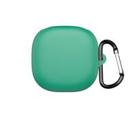 Funda protectora para auriculares SHOKZ OpenFit 2+ T921 de silicona suave, a prueba de golpes y polvo, funda protectora con mosquetón (verde oscuro)