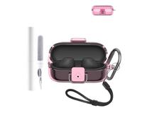 Funda protectora para auriculares Sony WF-C510, duradera y respetuosa con el medio ambiente, con agujeros precisos y compatibilidad de carga, a prueba de golpes, tacto cómodo, color rosa