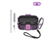 Funda protectora para auriculares Sony WF-C510, duradera y respetuosa con el medio ambiente, con agujeros precisos y compatibilidad de carga, a prueba de golpes, tacto cómodo, color morado