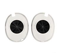 Funda protectora para auriculares Sony WH-1000XM6, a prueba de golpes, a prueba de polvo, impermeable, carcasa rígida de cuerpo completo de 360°, transparente, rosa, azul, gris (gris transparente)