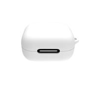 Funda protectora para auriculares Soundcore P30i de silicona, a prueba de caídas y polvo, caja de almacenamiento con gancho (blanco)