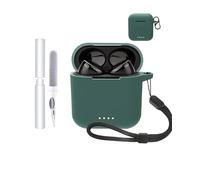 Funda protectora para auriculares TOZO T6, duradera y respetuosa con el medio ambiente, con orificios precisos y compatibilidad de carga, resistente a los golpes, tacto cómodo, verde