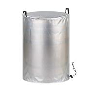 Funda protectora para barril de lluvia con las manos, cubierta redonda de poliéster 420D, resistente a la intemperie, 82 x 82 x 120 cm