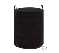 Funda protectora para barriles de lluvia con asas, cubierta redonda de poliéster 420D, resistente a la intemperie (65 x 65 x 95 cm)