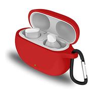 Funda Protectora para Beats Studio Buds Funda con Clip, Funda de Silicona Llavero Compatible con Studio Buds Funda Protectora Llavero a Prueba de Golpes LED Frontal Visible, NO Incluye Auriculares