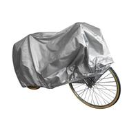 Funda Protectora para Bicicleta Exterior PVC Plata Talla S | Cubierta Bicicleta, Antiagua y Polvo, para Aparcamiento al Aire, Moped y Bici Eléctrica