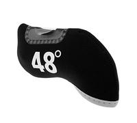 Funda protectora para cabeza de palo de golf de hierro de 48 grados, color negro