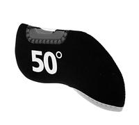 Funda protectora para cabeza de palo de golf de hierro de 50 grados, color negro