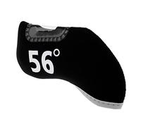 Funda protectora para cabeza de palo de golf de hierro de 56 grados, color negro