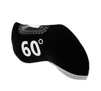 Funda protectora para cabeza de palo de golf de hierro de 60 grados, color negro