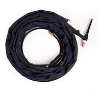 Funda protectora para cable de antorcha de soldadura TIG con cubierta con cremallera para manguera hidráulica y protección de cables, hilo de coser de fibra de 12 pies y 25 pies (12 pies)
