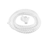 Funda protectora para cables en espiral, Organizador de cables en espiral, 1 metro, multicolor, diámetro interior de 8-20 mm(White,10mm inside diameter)