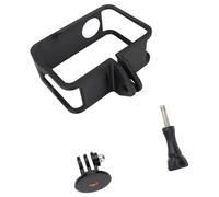 Funda protectora para cámara con aberturas huecas para botón sin obstáculos y acceso al puerto que garantiza una funcionalidad completa, resistencia a los impactos y adaptador de trípode, acción de