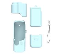 Funda protectora para cámara de acción Pocket 4, cubierta de silicona, a prueba de polvo, impermeable, funda protectora redonda