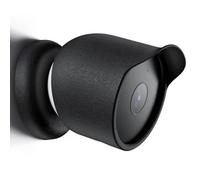 Funda protectora para cámara Google Nest Cam exterior o interior (batería), funda de silicona suave, impermeable, a prueba de polvo, accesorios para cámara (negro)