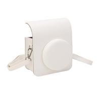 Funda Protectora para Cámara Instax Mini 40, Funda Impermeable de PU con Correa de Hombro Ajustable Extraíble, Bolsa de Almacenamiento para Transporte de Cámara Retro (White)