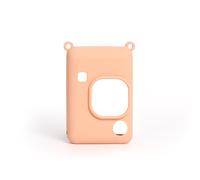 Funda protectora para cámara Instax Mini Liplay, color sólido, resistente al polvo y a las manchas, funda de transporte de silicona, Colorete, Funda protectora para cámara