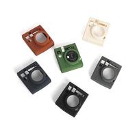 Funda Protectora para cámara Instax mini40, Color sólido y Sencillo, Funda Blanda Ligera y Totalmente Cubierta para cámara instantánea (Negro)