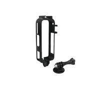 Funda Protectora para Cámara para Insta360 X4 Air,Adaptador de Montura de Zapata Fría, Montura de Expansión Multifunción con Tornillo de 1/4 Pulgadas, Funda Protectora (Black Vertical Border)