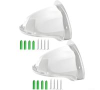 Funda protectora para cámara para uso en exteriores con características a prueba de lluvia y protección solar para prolongar la vida útil de la cámara y mantener imágenes claras (2 blancas)