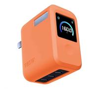 Funda protectora para cargador Anker Prime de 160 W y 3 puertos USB-C GaN, funda de silicona para cargador Anker de 160 W, a prueba de golpes, antideslizante, Smart Display Pro Cover (naranja)