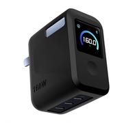 Funda protectora para cargador Anker Prime de 160 W y 3 puertos USB-C GaN, funda de silicona para cargador Anker de 160 W, a prueba de golpes, antideslizante, Smart Display Pro Cover (negro)