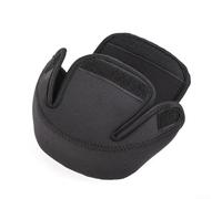 Funda protectora para carrete de pesca, bolsa de almacenamiento de neopreno de 3 mm resistente al agua con malla y gancho y cierre de bucle para pescadores (M 15 x 14 x 5,5 cm)