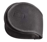 Funda protectora para carrete de pesca hecha de nailon con interior suave para carretes de cebo y curricán, color negro, tamaño mediano (M)