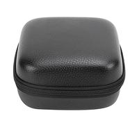 Funda protectora para carrete de pesca, portátil de cuero de PU, bolsa protectora para carrete de pesca dura, caja de almacenamiento para Baitcasting, tambor giratorio, carretes (Diámetro pequeño: 28