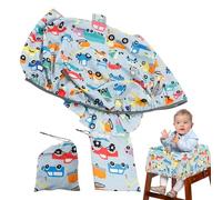 Funda Protectora Para Carrito De Compras De Bebé,Cubrecarrito Para Supermercado Infantil - Protector Portátil Suave Para Cochecito Y Silla Alta De Niño