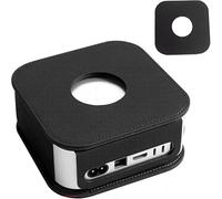 Funda Protectora para computadora de Escritorio Mac Mini M4/M4 Pro 2024, Funda de Cuero a Prueba de Polvo, Protector de Carcasa, Fundas para computadora portátil, Accesorios (Black)