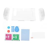 Funda Protectora para Consola de Juegos 6 en 1 Protector de Pantalla de protección Completa Juego de Agarre para el Pulgar para Interruptor Cristal Transparente PC Vidrio Templado