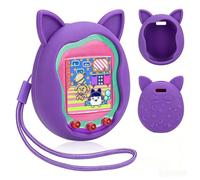 Funda protectora para consola de juegos Tamagotchi Uni, funda suave de silicona resistente a caídas líquida, bonita funda protectora, antideslizante, para Tamagotchi Uni, accesorios de juegos (morado)