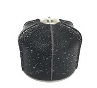 Funda protectora para depósito de cocina, piel sintética, decoración para estufas de cocina, acampadas al aire libre, Negro carbón-pequeño, Refer to description