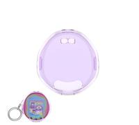 Funda protectora para dispositivos de mascotas compatible con Tamagotchi Uni - Funda rígida impermeable y a prueba de golpes con cordón para niños (morado transparente)