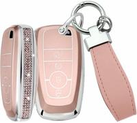 Funda Protectora para el Mando a Distancia de la Llave del Coche para Ford Mondeo Ranger Transit Custom Focus Fiesta Kuga S-MAX C-MAX Galaxy Mustang Mach-E